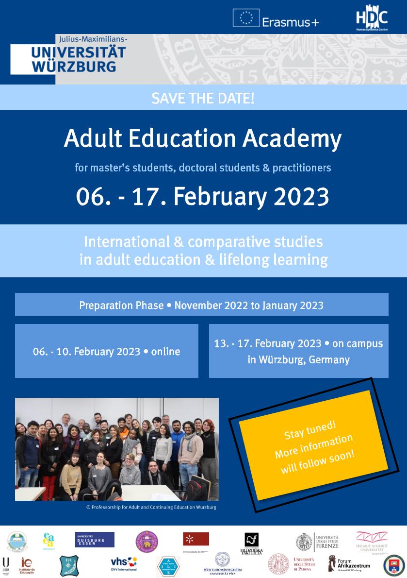 Programme Announcement for the Adult Education Academy 2023 