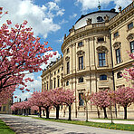 Die Residenz in Würzburg, vom Hofgarten aus fotografiert. Foto: Robert Emmerich, 2006