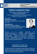 Workshop zum Codieren qualitativer Daten mit Prof. Aiga von Hippel